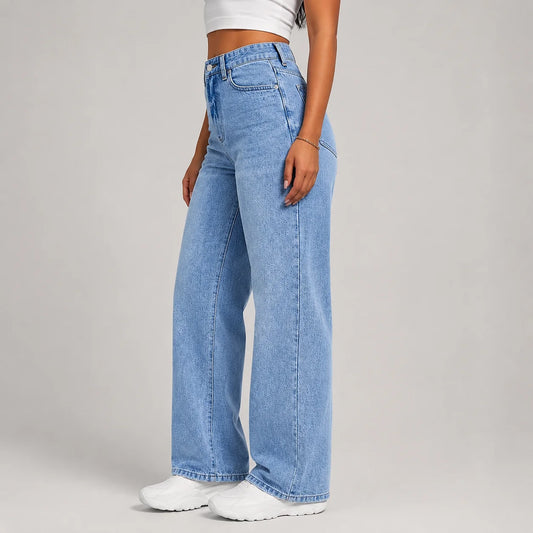 Tiana | Women's Jeans Wide-Leg High-Waist Denim Flattering Relaxed Casual Everyday Timeless Versatile Chic Comfortable Autumn