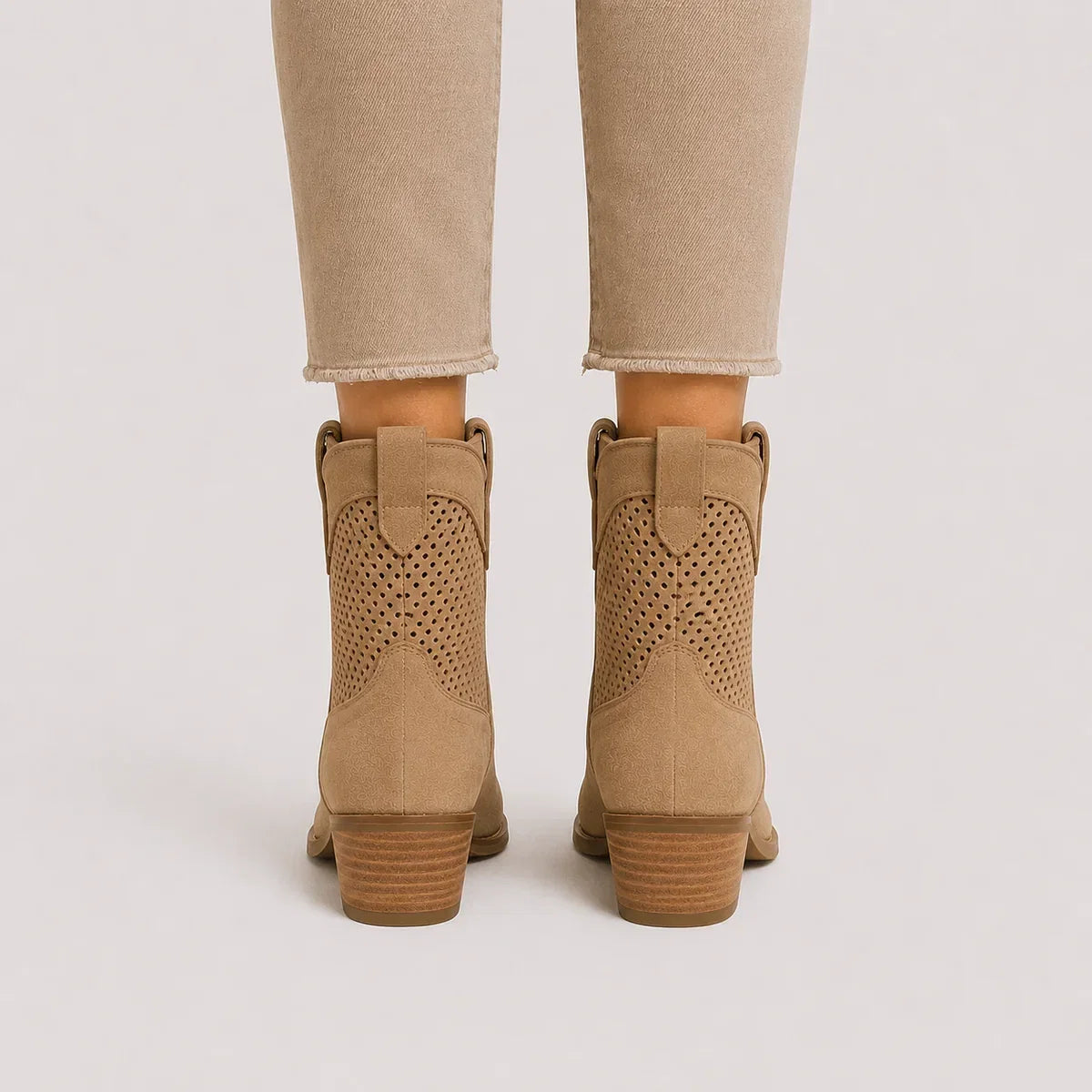 Marisol | Women's Ankle Boots Cowboy Block Heel Western Pointed Structured Statement Chic Casual Everyday Autumn Winter Footwear