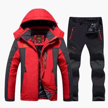Braxton | Men's Co-ord Set Winter Zip Jacket Elastic-Waist Trousers Two-Piece Insulated Warm Technical Outdoor Snow Functional