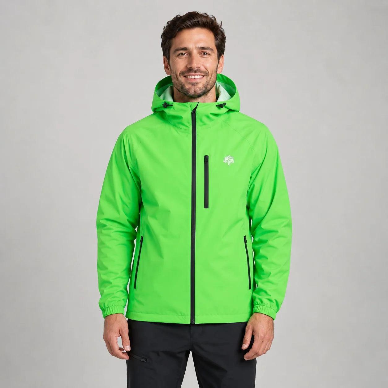 Louie | Men's Rain Jacket Hooded Lightweight Shell Waterproof Windproof Packable Functional Casual Everyday Outdoor Autumn Winter