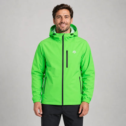 Louie | Men's Rain Jacket Hooded Lightweight Shell Waterproof Windproof Packable Functional Casual Everyday Outdoor Autumn Winter