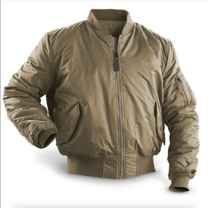 Marc | Men's Bomber Jacket Padded Zip Pockets Insulated Warm Structured Casual Everyday Layering Autumn Winter Outerwear Sporty