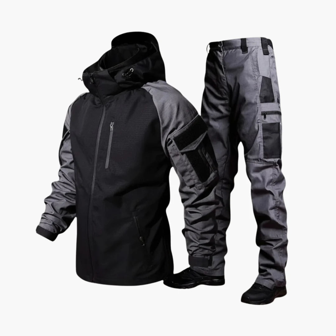 Brady | Men's Co-ord Set Outdoor High Collar Zip Jacket Trousers Two-Piece Insulated Warm Technical Functional Snow Winter