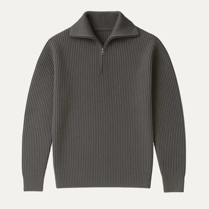 Jago | Men's Merino Wool Sweater Quarter-Zip Premium Soft Warm Refined Smart Casual Everyday Layering Autumn Winter Knitwear Cosy