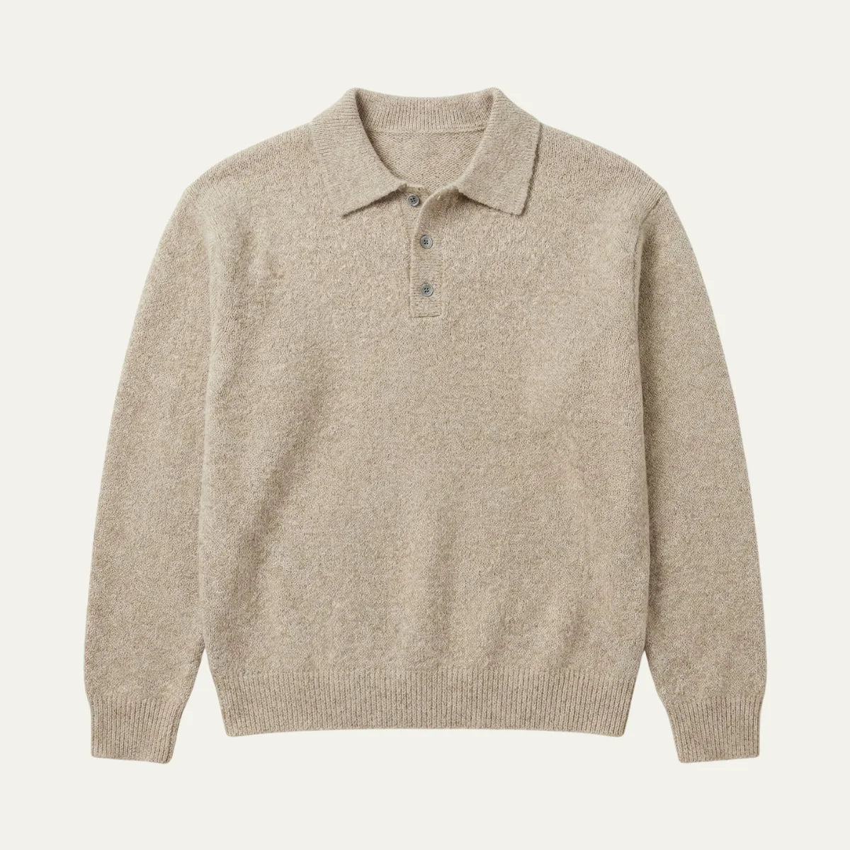 Edwin | Men's Polo Sweater Soft Knit Cashmere-Blend Modern Warm Refined Smart Casual Everyday Layering Autumn Winter Knitwear Cosy