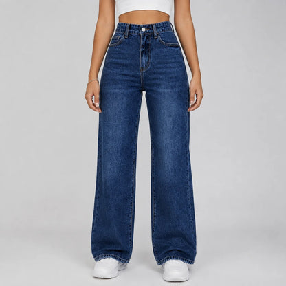 Tiana | Women's Jeans Wide-Leg High-Waist Denim Flattering Relaxed Casual Everyday Timeless Versatile Chic Comfortable Autumn