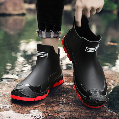Valentine | Men's Rain Boots Waterproof Slip-On Non-Slip Durable Sole Outdoor Functional Casual Everyday Autumn Winter