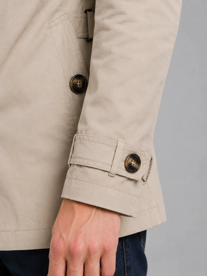 Brendan | Men's Trench Coat Double-Breasted Classic Belted Overcoat Tailored Structured Warm Smart Formal Business Everyday Autumn