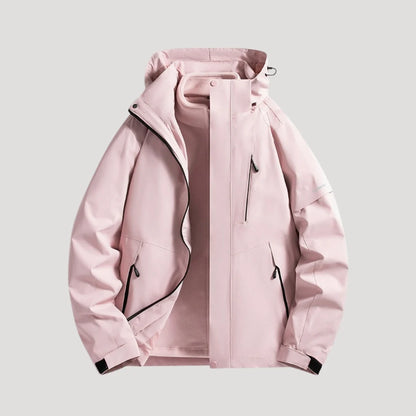 Salma | Women's Rain Jacket Waterproof Hooded Timeless Outdoor Windproof Warm Functional Casual Everyday Autumn Winter Outerwear