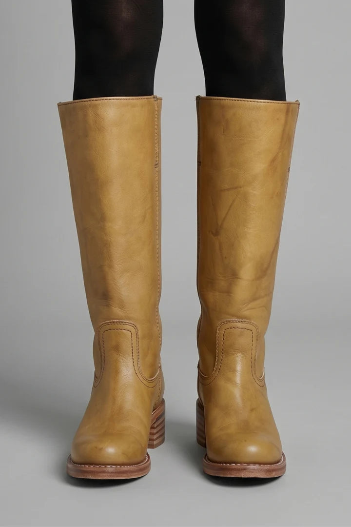 Melody | Women's Boots Orthopaedic Mid-Calf Shaft Rounded Toe Structured Heel Cushioned Comfort Pull-On Everyday Autumn Winter