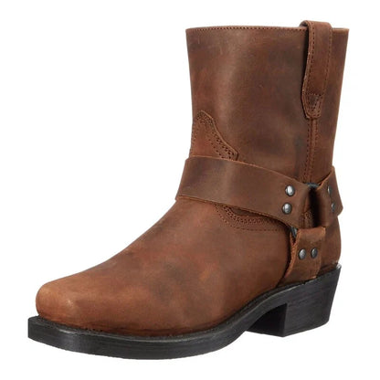 Alec | Men's Western Boots Leather Cowboy Pointed Toe Pull-On Durable Structured Casual Everyday Autumn Winter Heritage Statement