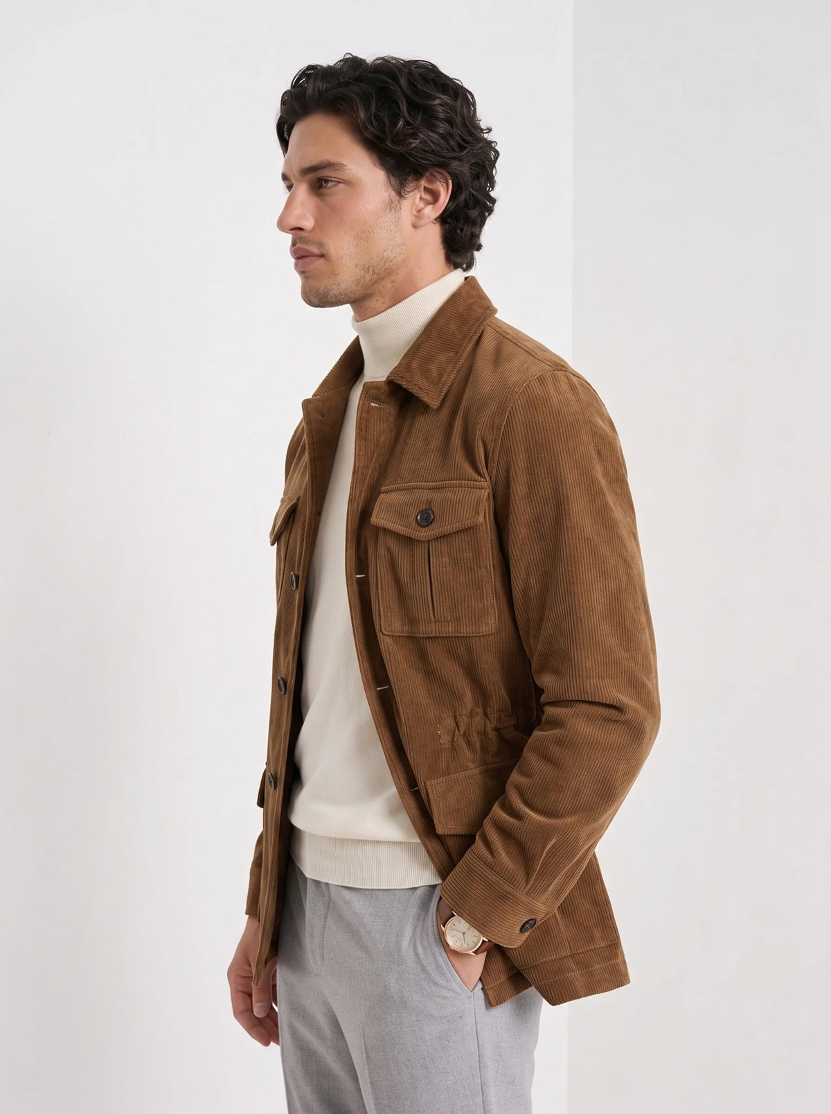 Banks | Men's Jacket Italian Slim Fit Hunting Structured Tailored Refined Smart Casual Everyday Layering Autumn Winter Outerwear