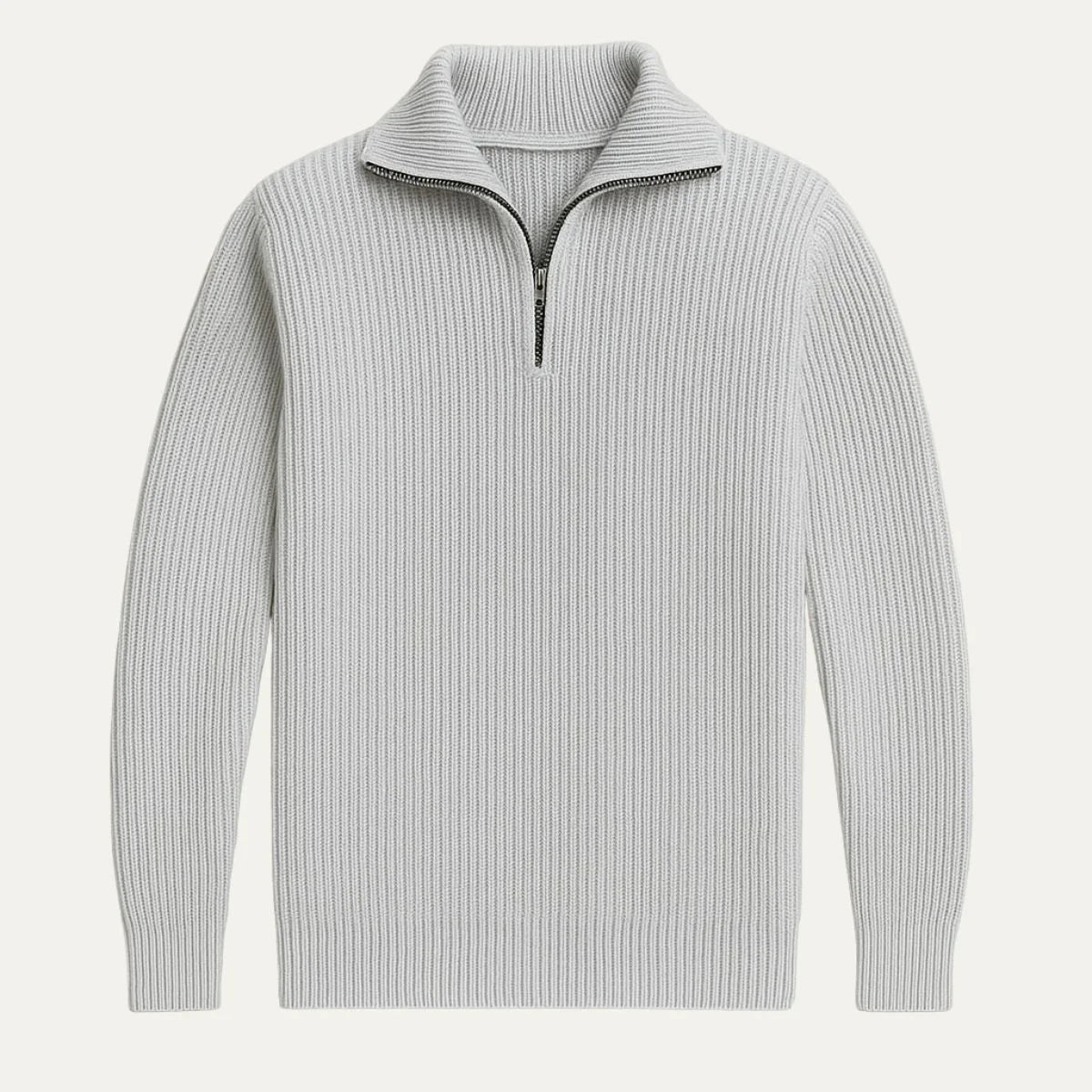 Jago | Men's Merino Wool Sweater Quarter-Zip Premium Soft Warm Refined Smart Casual Everyday Layering Autumn Winter Knitwear Cosy