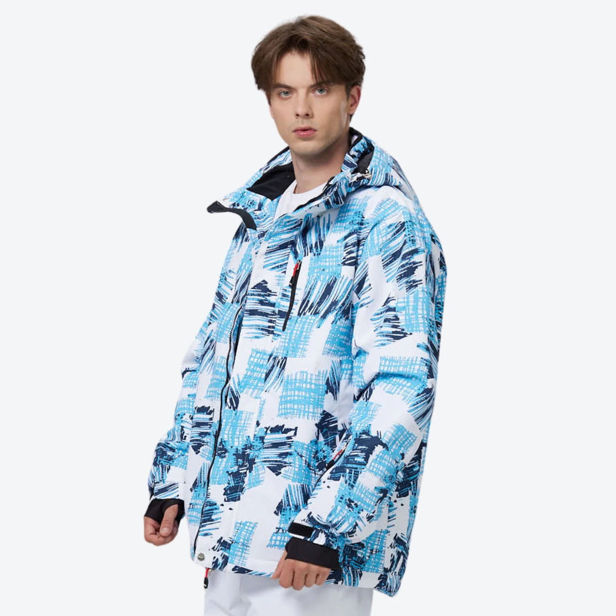 Alan | Men's Snow Jacket 2L Waterproof Breathable Abrasion-Resistant Durable Hooded Technical Outdoor Winter Performance Warm