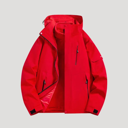 Salma | Women's Rain Jacket Waterproof Hooded Timeless Outdoor Windproof Warm Functional Casual Everyday Autumn Winter Outerwear