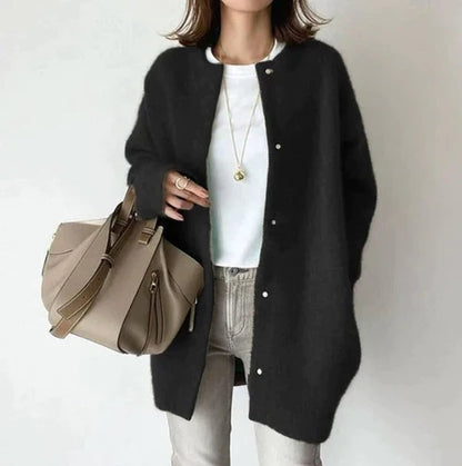 Sonia | Women's Cardigan Buttoned Long-Sleeve Knit Soft Cosy Warm Relaxed Layering Chic Feminine Casual Everyday Autumn Winter