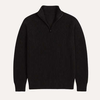 Hamish | Men's Merino Wool Sweater Half-Zip Pullover Premium Soft Warm Durable Smart Casual Everyday Layering Autumn Winter