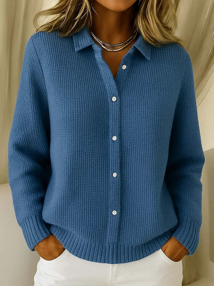 Kora | Women's Cardigan Cosy Knit Elegant Soft Relaxed Button Warm Layering Chic Feminine Casual Everyday Autumn Winter Knitwear