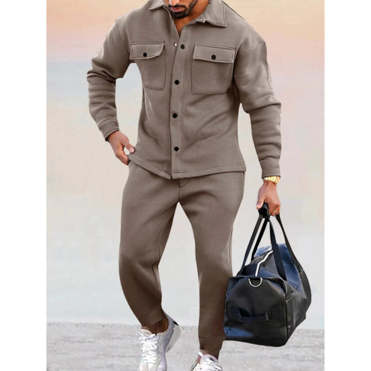 Bode | Men's Co-ord Set Athleisure Breathable Two-Piece Relaxed Comfortable Versatile Casual Everyday Sporty Coordinated Autumn