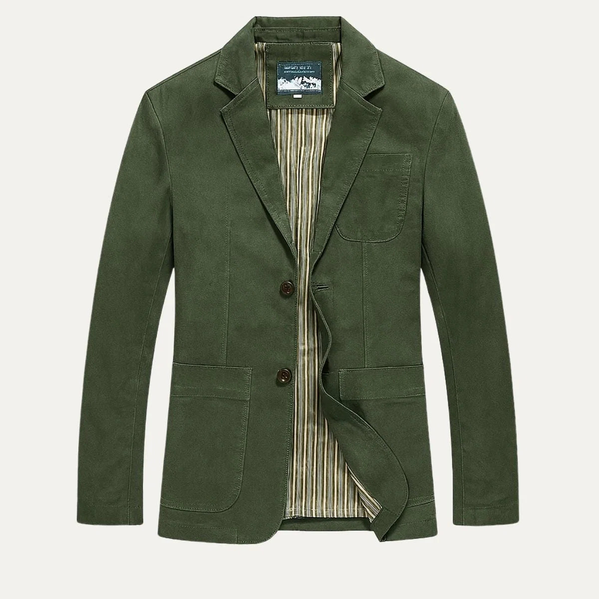 Arturo | Men's Jacket Cotton Blazer-Style Windbreaker Pockets Structured Lightweight Smart Casual Everyday Autumn Layering