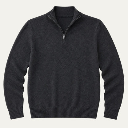 Octavian | Men's Quarter-Zip Sweater Soft Knit Warm Timeless Versatile Smart Casual Everyday Layering Autumn Winter Knitwear Cosy