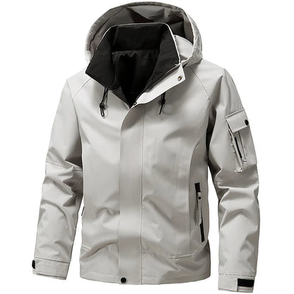 Maxton | Men's Jacket Hooded Waterproof Zip Front Windproof Warm Functional Casual Everyday Outdoor Autumn Winter Outerwear