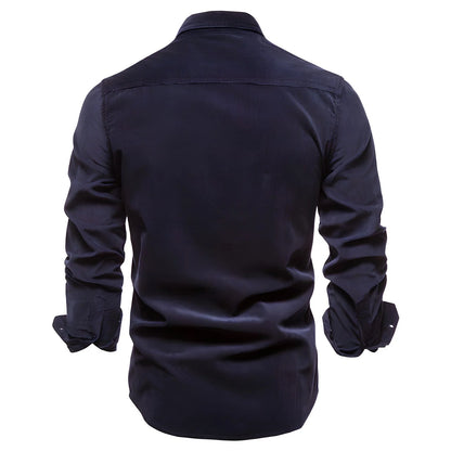 Alessandro | Men's Shirt Casual Button Front Structured Refined Smart Casual Everyday Autumn Layering Versatile Clean Modern