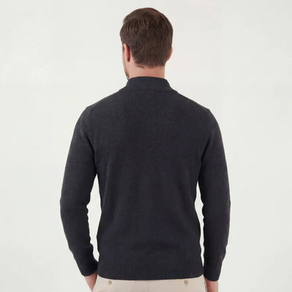 Octavian | Men's Quarter-Zip Sweater Soft Knit Warm Timeless Versatile Smart Casual Everyday Layering Autumn Winter Knitwear Cosy