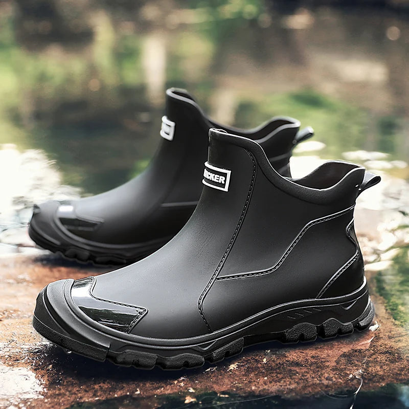 Valentine | Men's Rain Boots Waterproof Slip-On Non-Slip Durable Sole Outdoor Functional Casual Everyday Autumn Winter