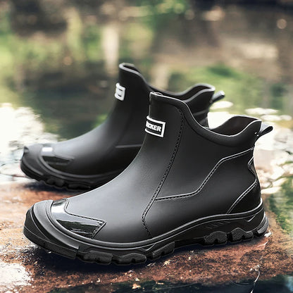 Valentine | Men's Rain Boots Waterproof Slip-On Non-Slip Durable Sole Outdoor Functional Casual Everyday Autumn Winter