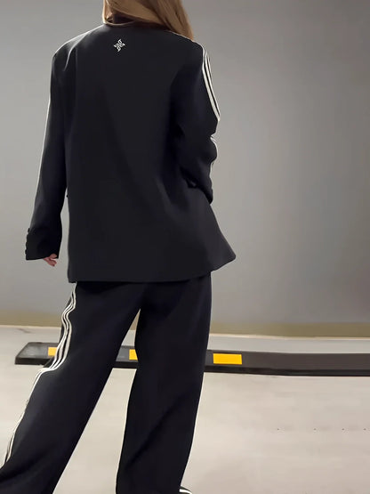 Mariana | Women's Co-ord Set Sporty Tailored Oversized Blazer Trousers Two-Piece Structured Smart Casual Coordinated Chic Autumn