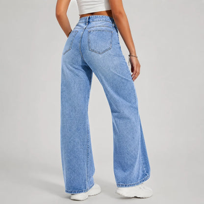 Tiana | Women's Jeans Wide-Leg High-Waist Denim Flattering Relaxed Casual Everyday Timeless Versatile Chic Comfortable Autumn