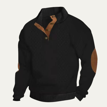 Wilder | Men's Sweater Cable-Knit Vintage Heritage Ribbed Textured Warm Soft Cosy Smart Casual Everyday Layering Autumn Winter