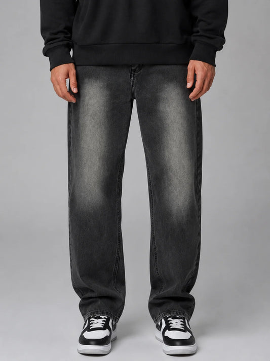 Beckett | Men's Jeans Relaxed Fit Straight Leg Vintage Washed Denim Casual Everyday Durable Comfortable Versatile Autumn Winter