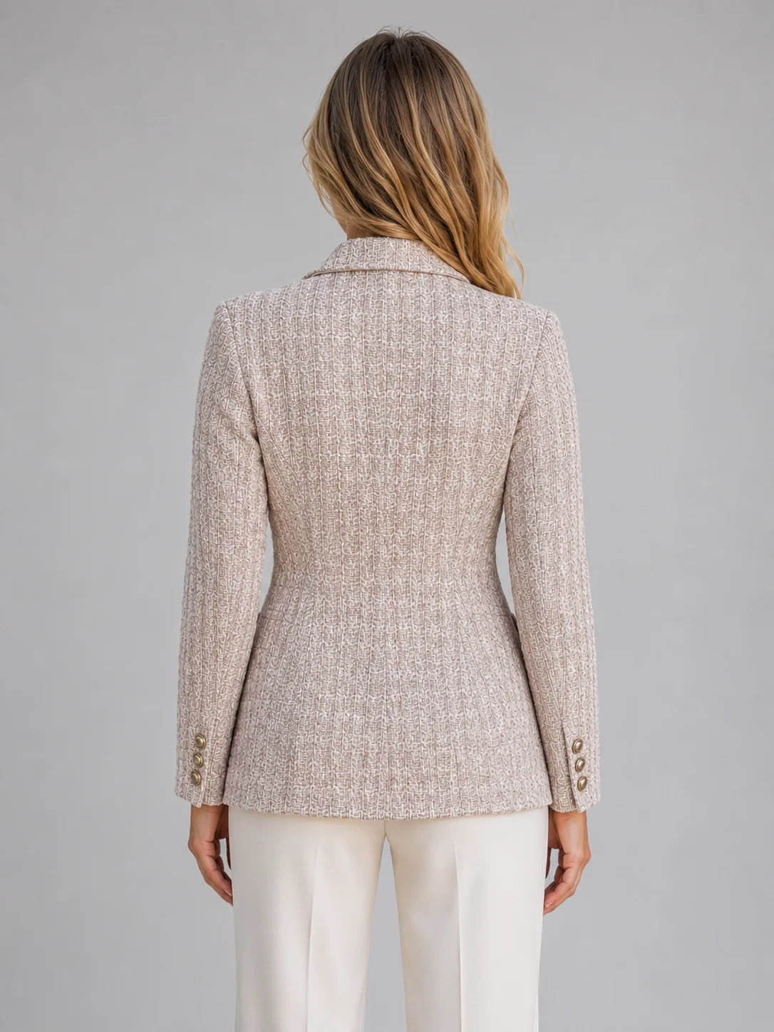 Ruth | Women's Blazer Double-Breasted Tweed Tailored Smart Structured Refined Occasion Office Everyday Autumn Winter Layering Chic
