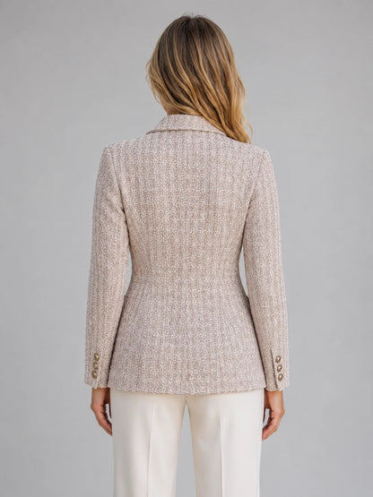 Ruth | Women's Blazer Double-Breasted Tweed Tailored Smart Structured Refined Occasion Office Everyday Autumn Winter Layering Chic