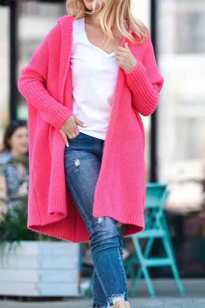 Karina | Women's Cardigan Colour Block Knit Lapel Collar Mid-Length Slim Fit Soft Cosy Layering Chic Casual Everyday Autumn Winter