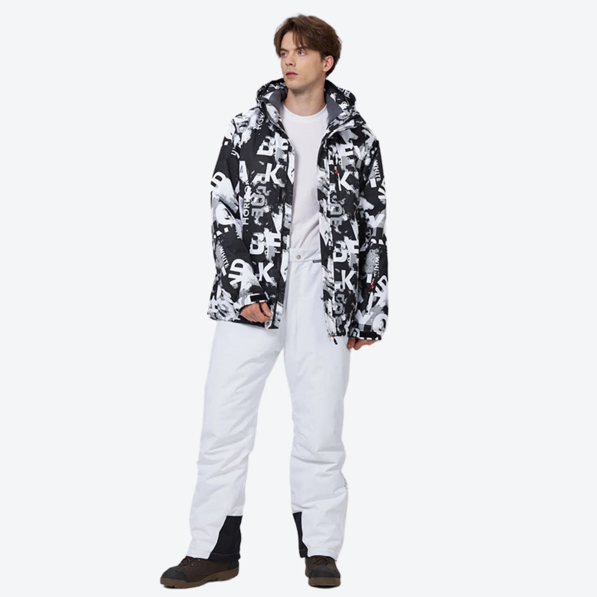 Alan | Men's Snow Jacket 2L Waterproof Breathable Abrasion-Resistant Durable Hooded Technical Outdoor Winter Performance Warm