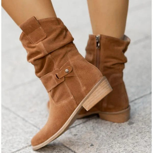 Nyla | Women's Ankle Boots Zip Orthopaedic Support Cushioned Comfort Rounded Toe Structured Everyday Autumn Winter Footwear