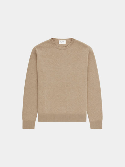 Avi | Men's Sweater 100% Cashmere Round Neck Luxurious Soft Warm Premium Refined Smart Casual Everyday Layering Autumn Winter