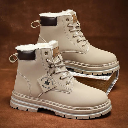 Arjun | Men's Snow Boots Cosy Fur-Lined Insulated Warm Grippy Sole Durable Winter Casual Everyday Outdoor Weather-Resistant