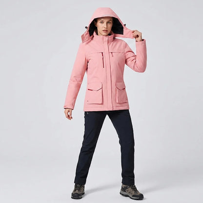 Sarai | Women's Heated Jacket USB Fleece-Lined Winter Warm Insulated Padded Functional Casual Everyday Outdoor Autumn Winter