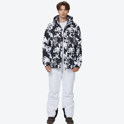Alan | Men's Snow Jacket 2L Waterproof Breathable Abrasion-Resistant Durable Hooded Technical Outdoor Winter Performance Warm