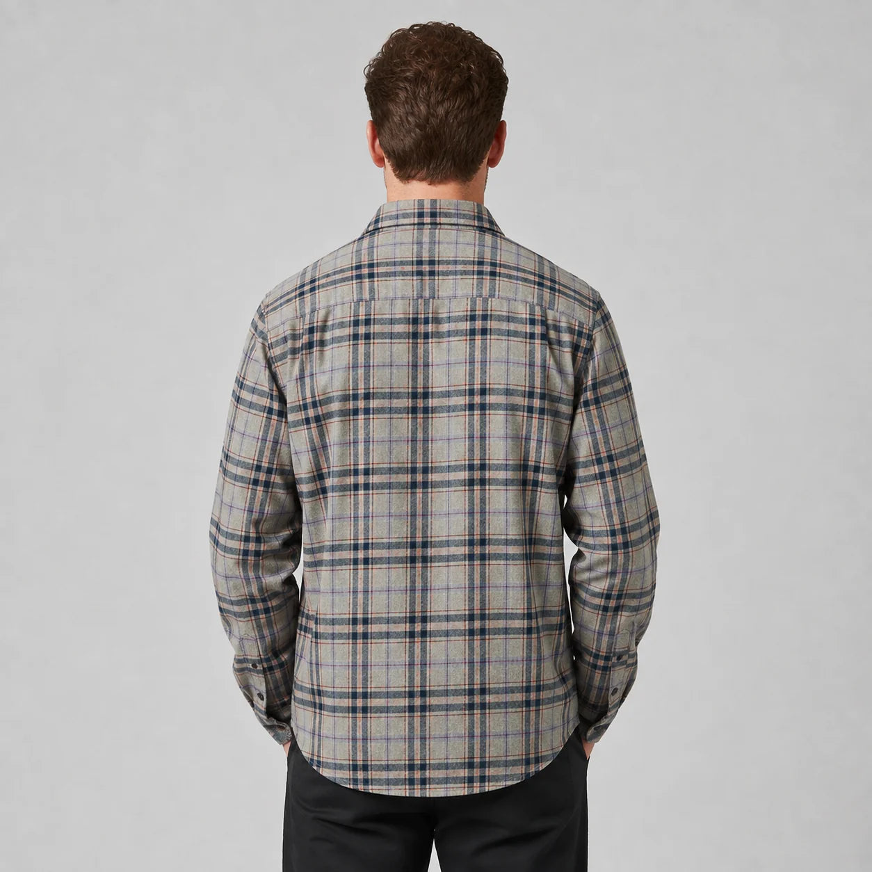 Leonel | Men's Overshirt Check Flannel Button-Front Cotton Warm Casual Everyday Layering Autumn Winter Versatile Rugged Shirt