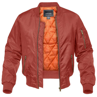 Marc | Men's Bomber Jacket Padded Zip Pockets Insulated Warm Structured Casual Everyday Layering Autumn Winter Outerwear Sporty