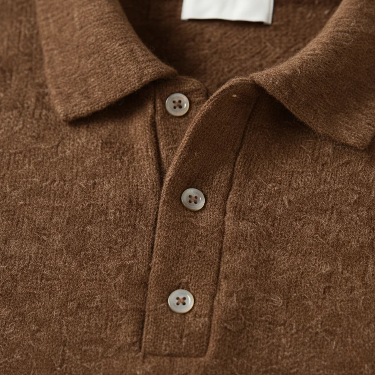 Edwin | Men's Polo Sweater Soft Knit Cashmere-Blend Modern Warm Refined Smart Casual Everyday Layering Autumn Winter Knitwear Cosy