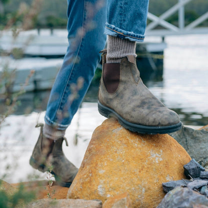 Women's Chelsea Slip-On Boots with Rugged Sole