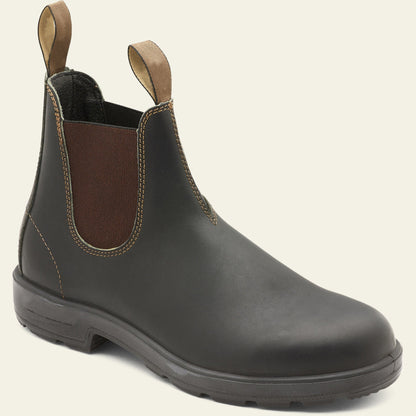 Women's Chelsea Slip-On Boots with Rugged Sole