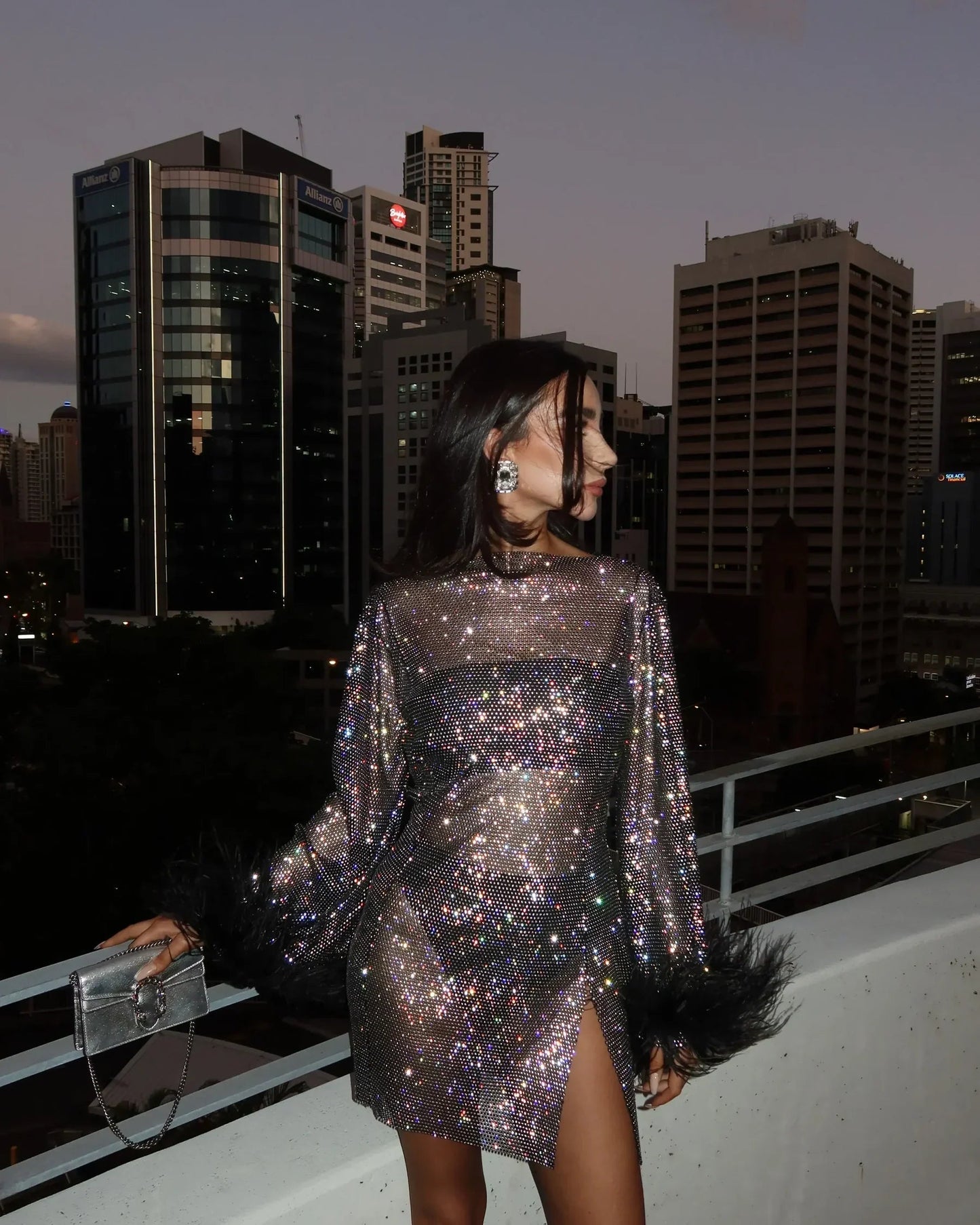 Women's Cocktail Party Mini Dress