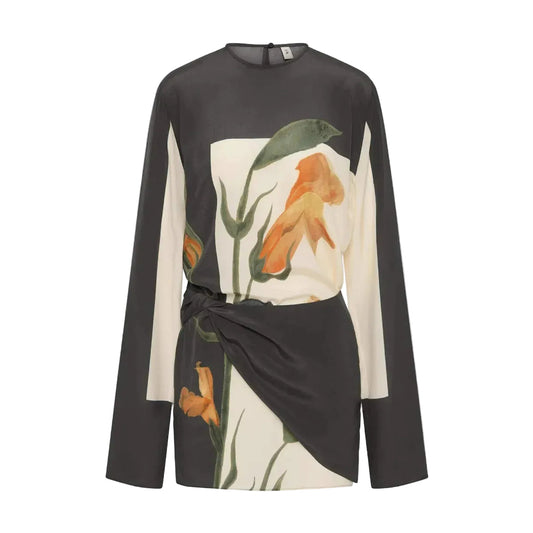 Women's Floral Twist Cocktail Mini Dress
